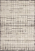 Loloi Jeremiah Brent Bleecker Ivory/Charcoal 6'-7" x 9'-3" Area Rug