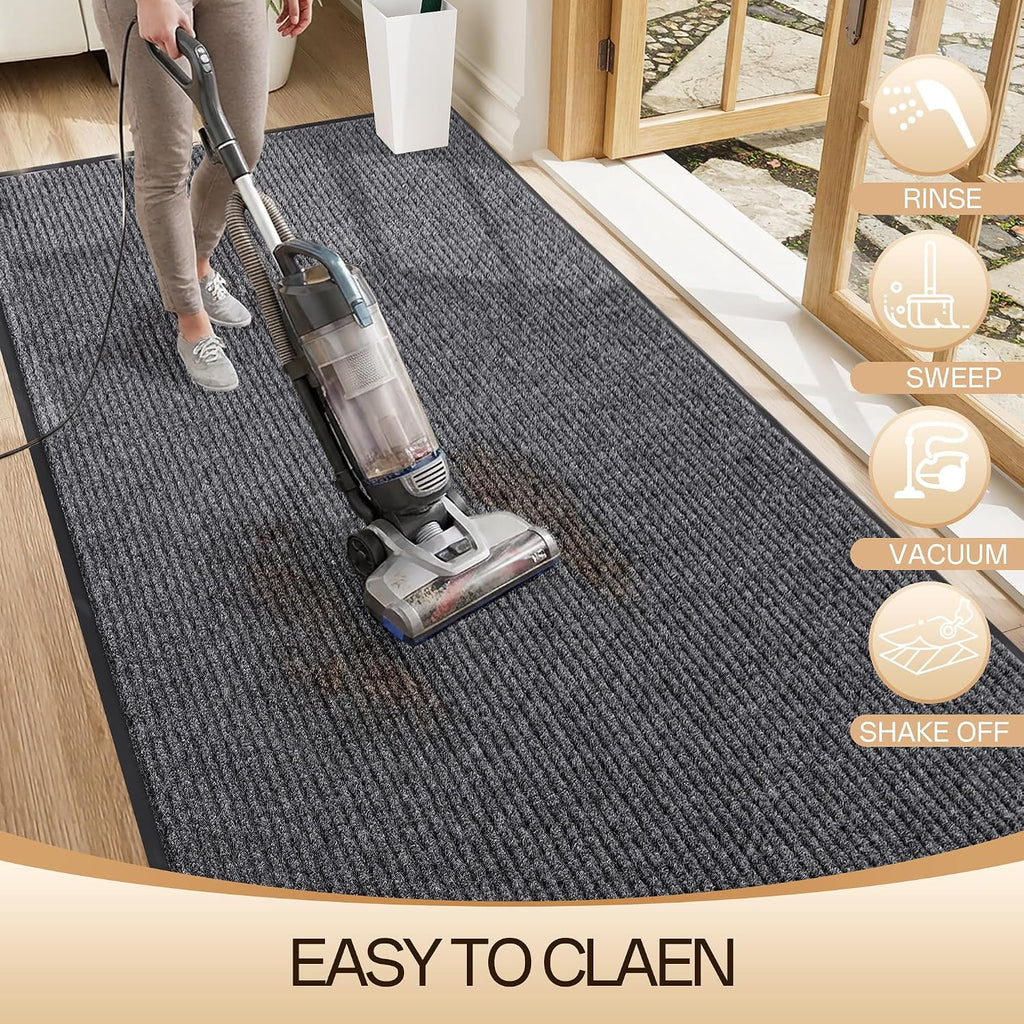 Amyracel Front Door Mat, Heavy Duty Waterproof Indoor Outdoor Doormat 3'x4'