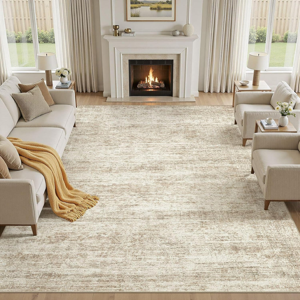 cotiled 10x12 Area Rugs Abstract Distressed Washable Large Living Room Rug