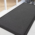 Amyracel Front Door Mat Outside Entrance, Dirt Trapper Mat 72" x 36", Gray