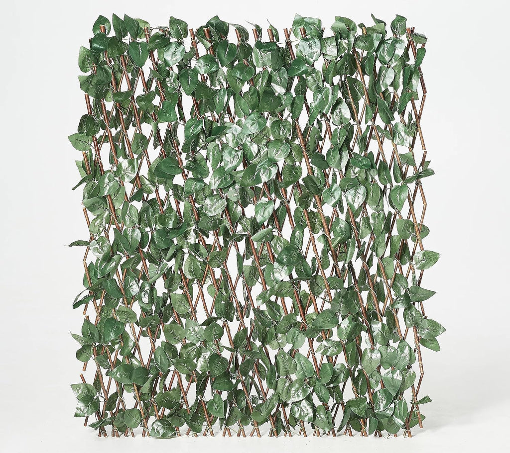 Set of 2 Expandable Faux Ivy Privacy Fences