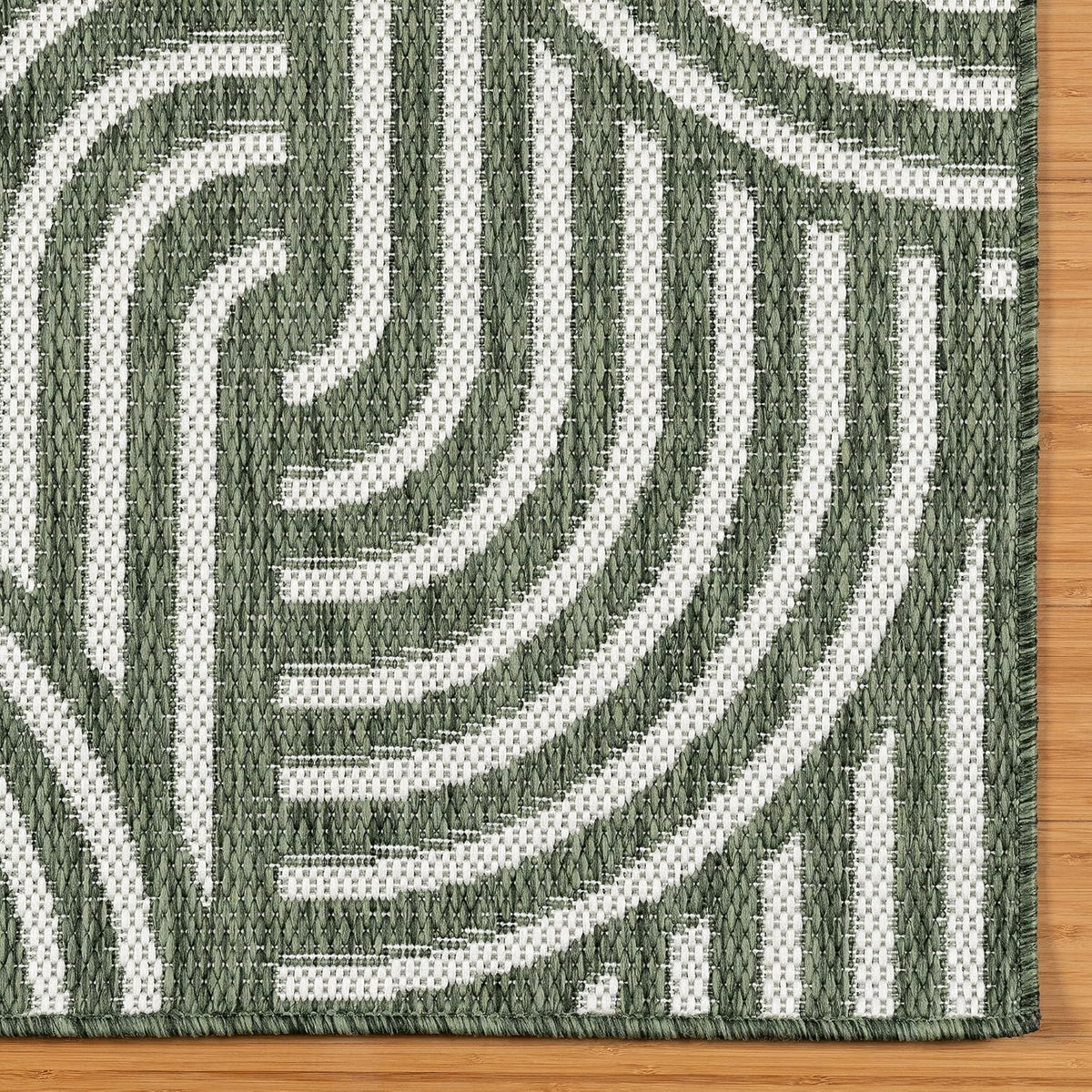 gertmenian indoor outdoor modern area rug - 8x10 showing dimensions