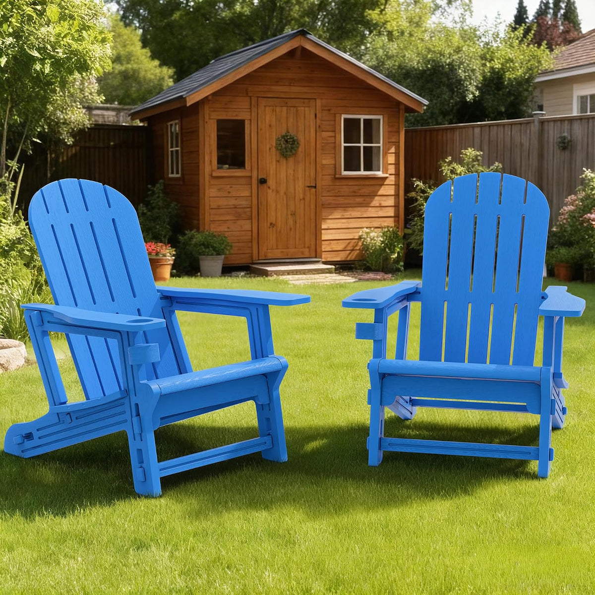 vongrasig adirondack chairs set of 2 with removable, close-up detail