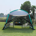 GREGIN Screen House Room 11 x 11 ft Mesh Net Tent Portable Canopy Gazebo