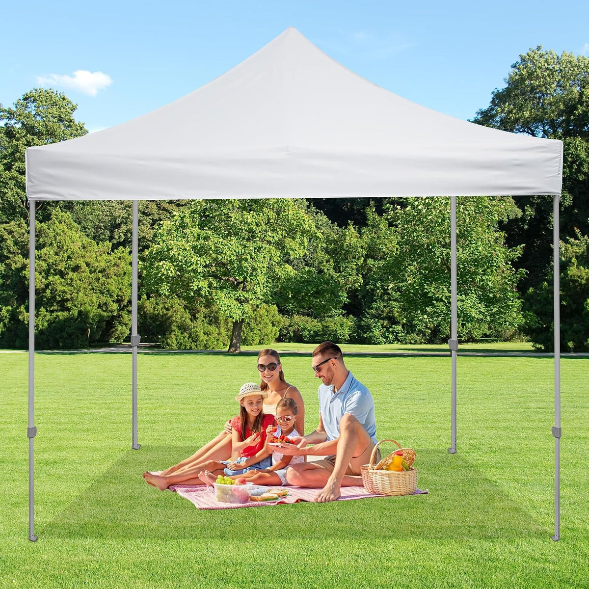 10x10 Canopy Replacement Top,Pop Up Tent Cover for Straight Leg Frame