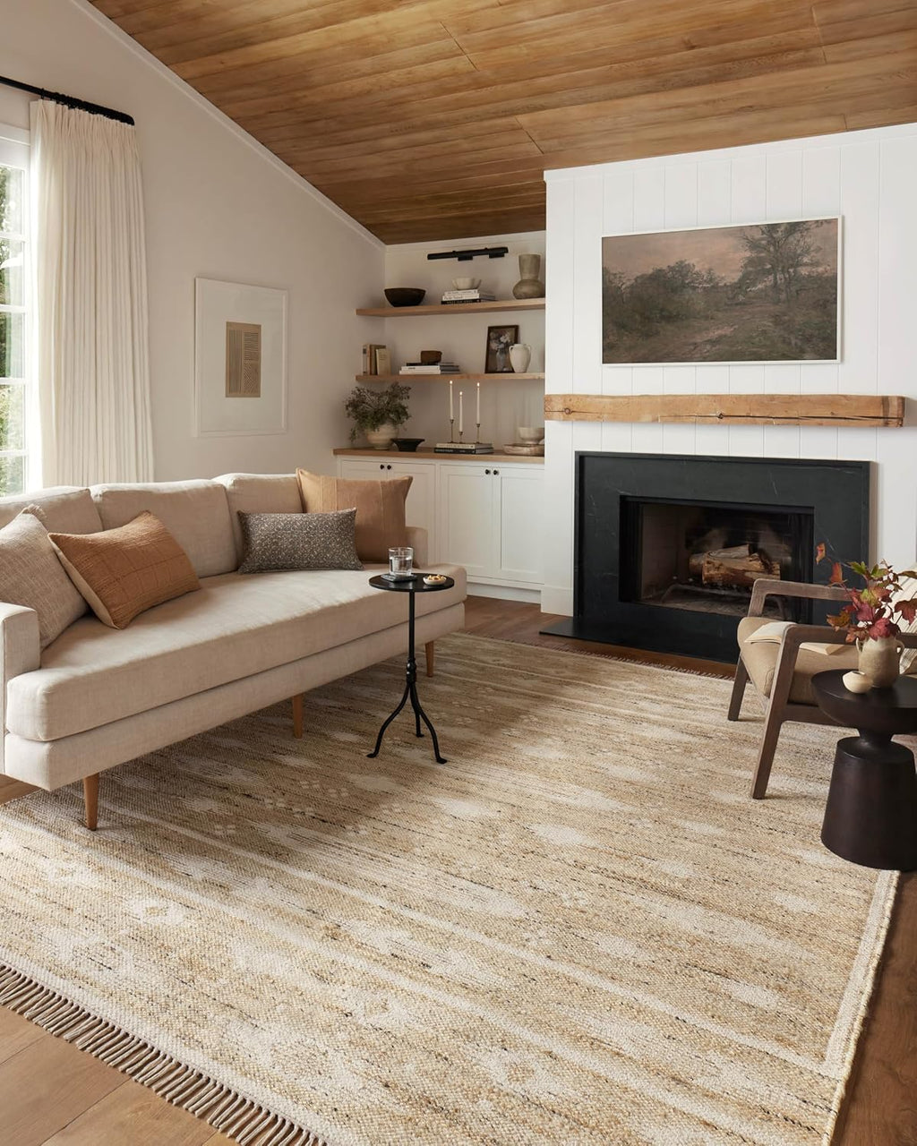 Loloi Angela Rose Rivers Natural/Ivory 9'-3" x 13' Area Rug