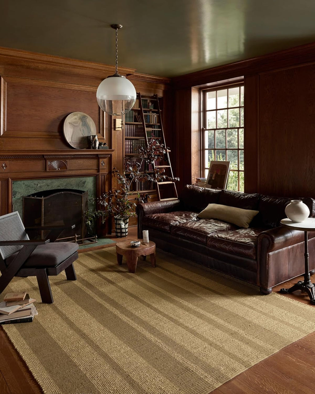 Loloi Leanne Ford Weatherstaff Natural/Olive 8'-6" x 11'-6" Area Rug