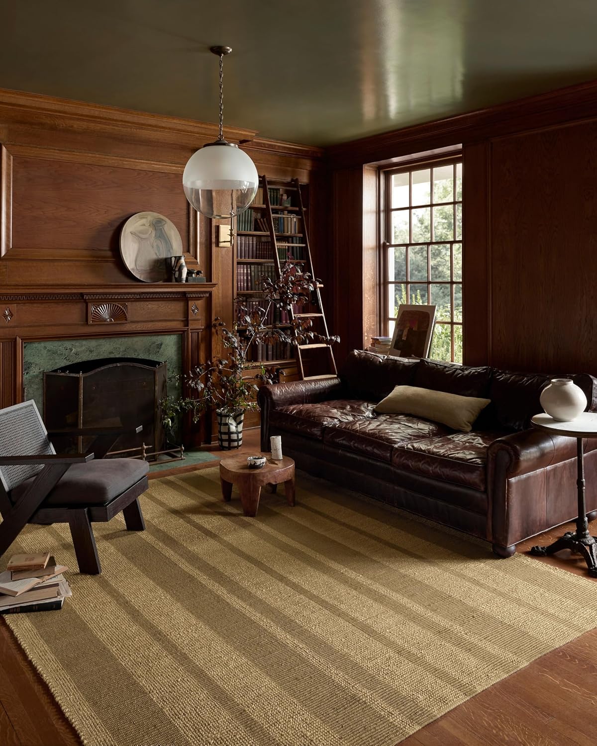 Loloi Leanne Ford Weatherstaff Natural/Olive 8'-6" x 11'-6" Area Rug