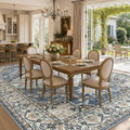 12x15 Area Rugs for Living Room: Washable Neutral Blue Yellow Rug