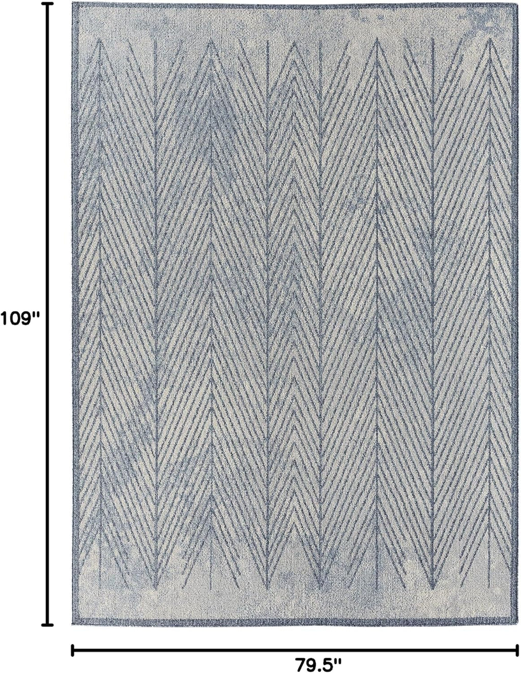 LUXE WEAVERS Blue 6x9 Geometric Area Rug