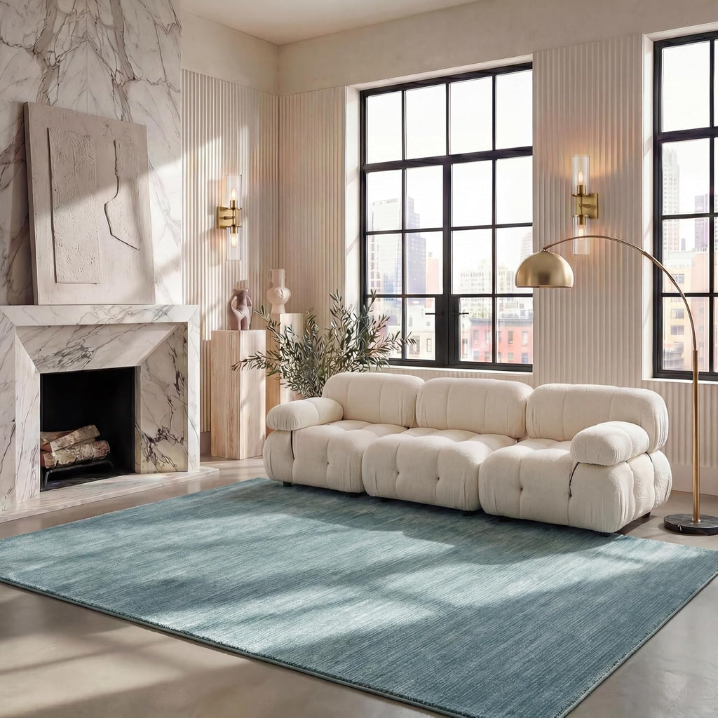 SAFAVIEH Vision Area Rug 11x15 X-Large, Modern Tonal Aqua VSN606B