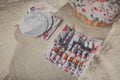 Picnic TIME Promenade Picnic Basket for 2, Canvas and Willow Picnic Set - Includes Utensil Set, Glasses, and Plates, (Floral Pattern)
