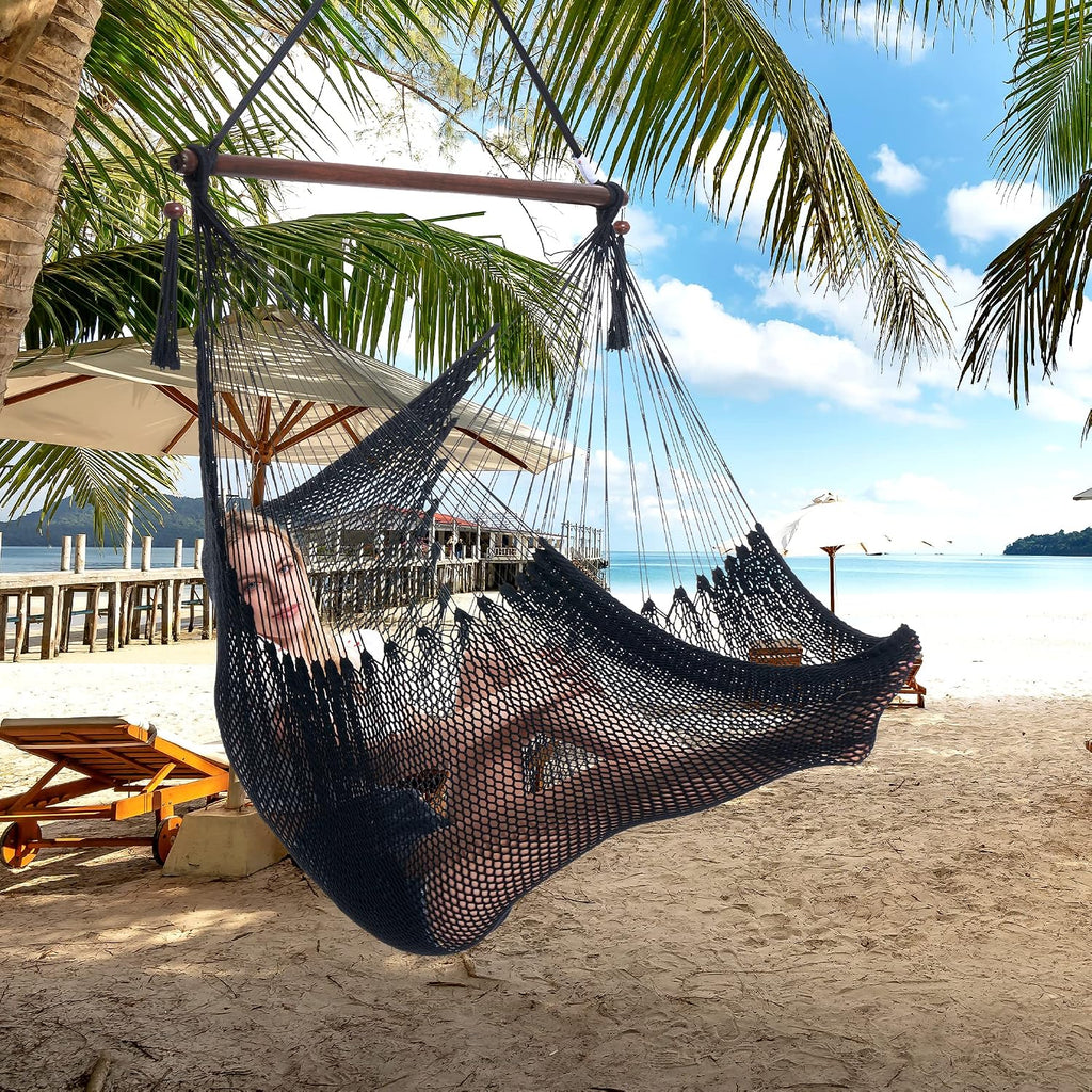 large caribbean hammock chair - 48 inch showing dimensions