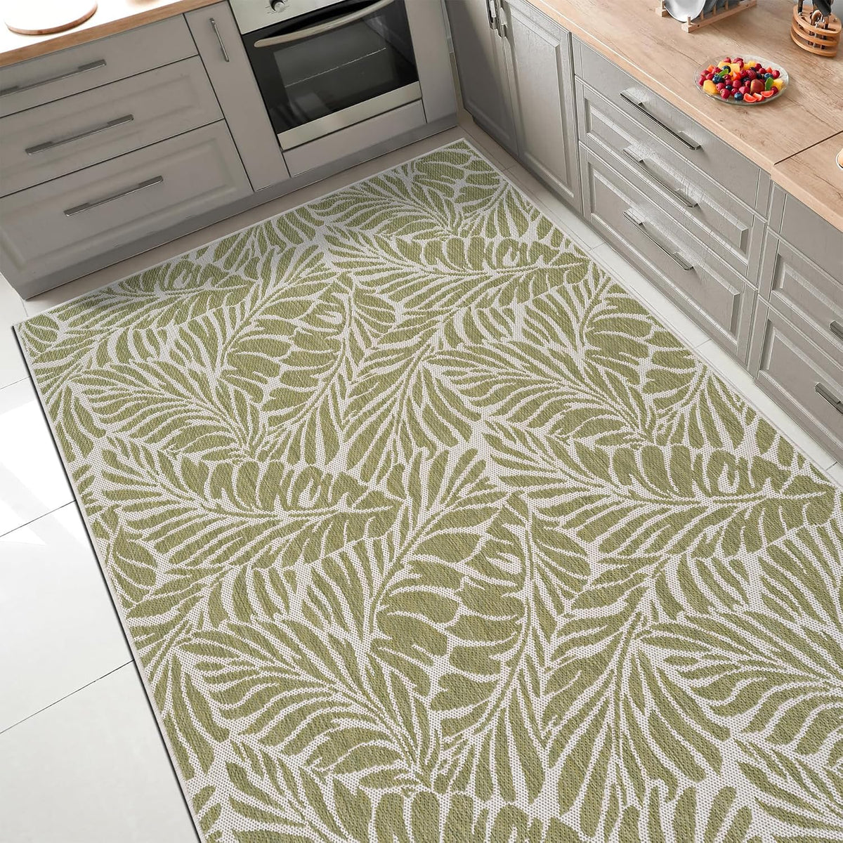 Keen Home Design Waterproof Outdoor Area Rug, Patio Deck Porch, 4x6