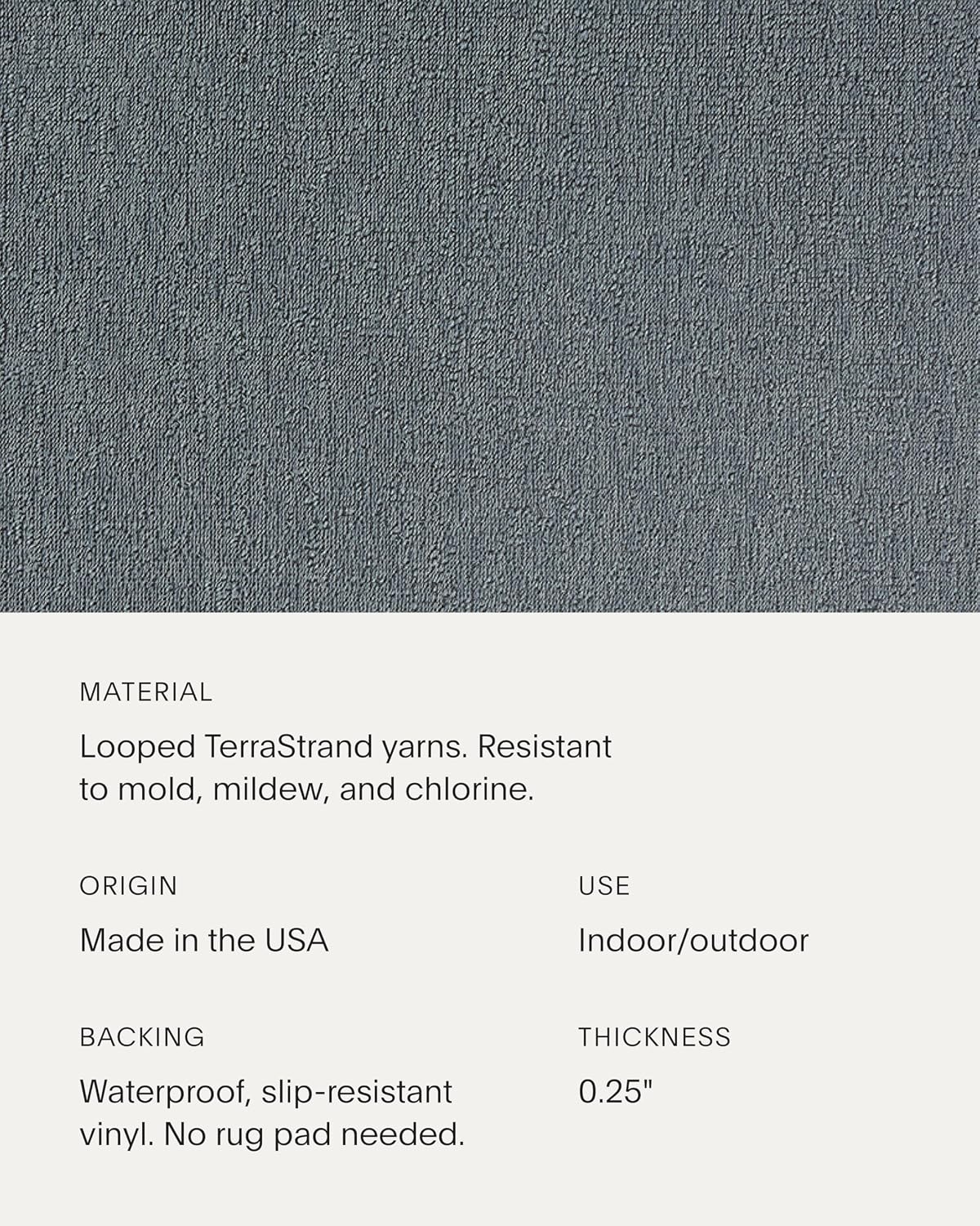 Chilewich Martha By Martha Stewart Heathered Shag Doormat