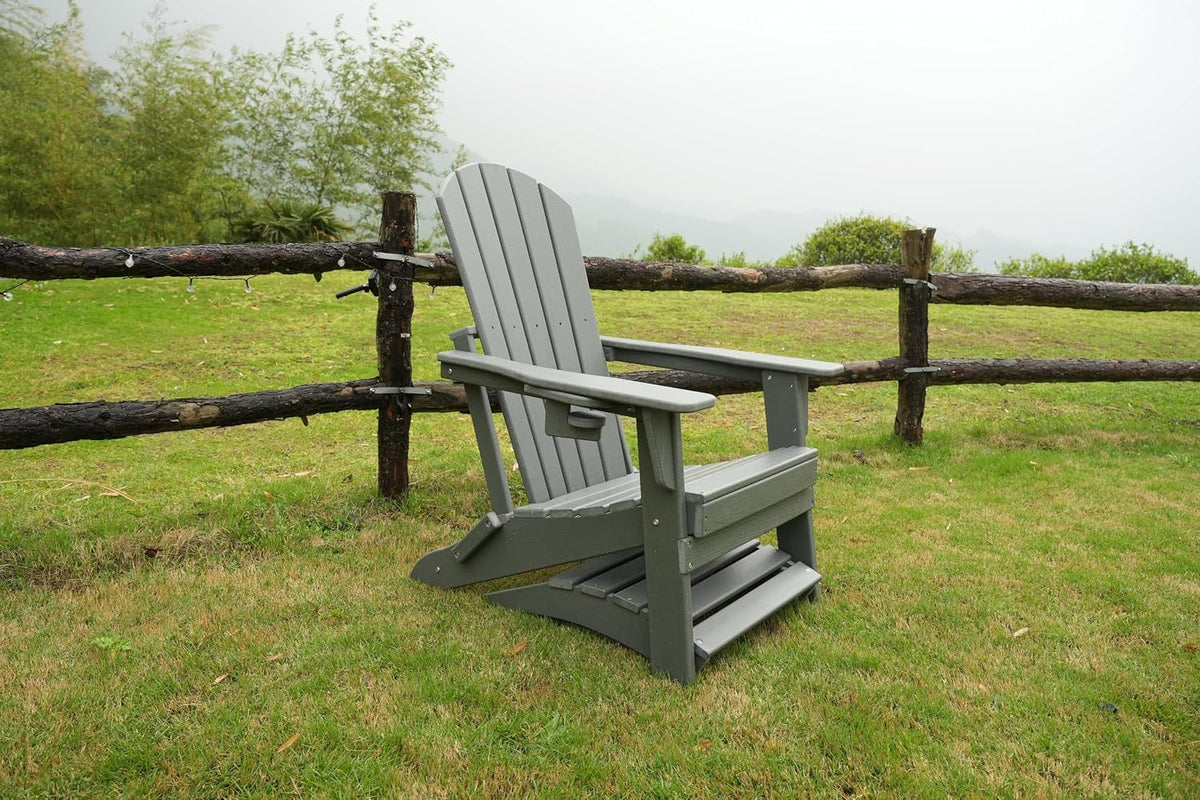 nevilywood folding adirondack footstool, adirondack footrest, teak showing dimensions
