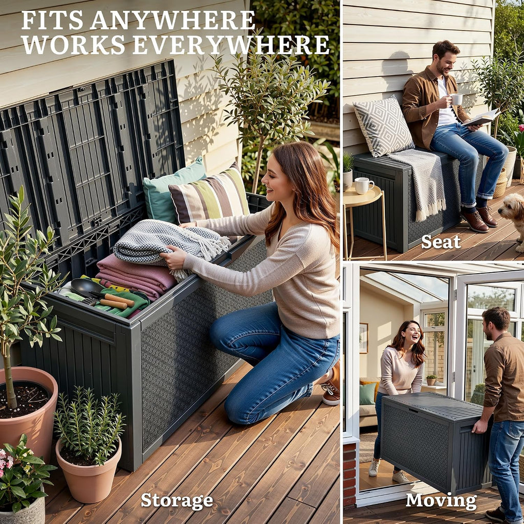 YITAHOME 95 Gallon Outdoor Storage Deck Box