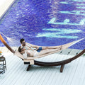 Lazy Daze Double Acrylic Quick Dry Hammock with Spreader Bar for Outdoor