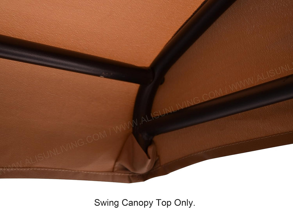 alisun replacement canopy top for gt porch swing showing dimensions