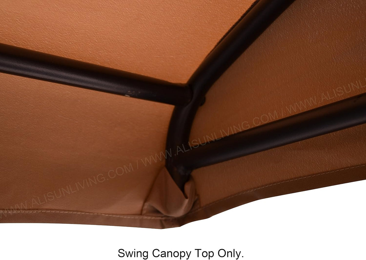 alisun replacement canopy top for gt porch swing showing dimensions