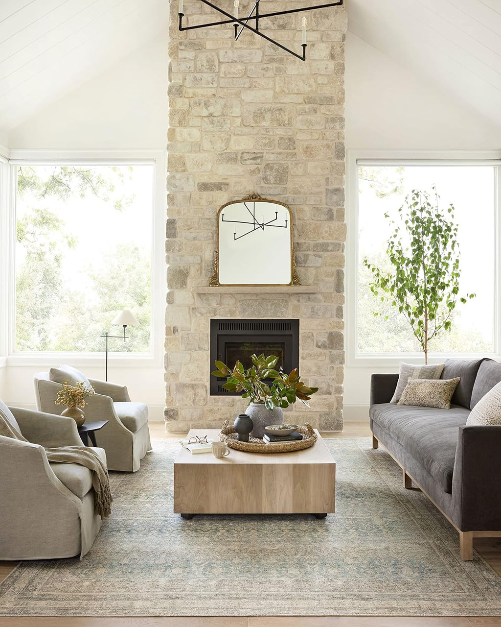 Loloi Angela Rose Aubrey Jade/Natural 2'-3" x 3'-9" Accent Rug