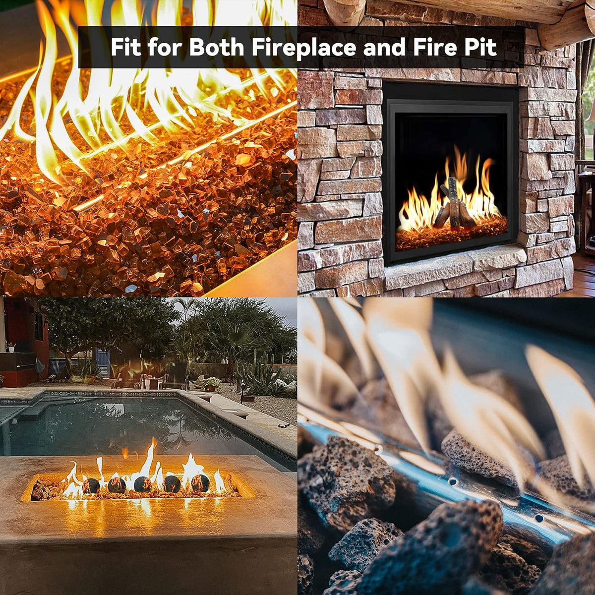 Skyflame 30" x 6" Rectangular Gas Fire Pit H-Burner