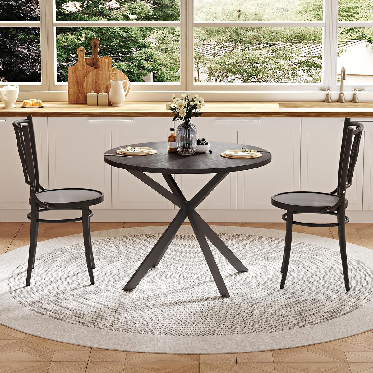 ChooChoo 31.5 Inch Round Dining Table for 2