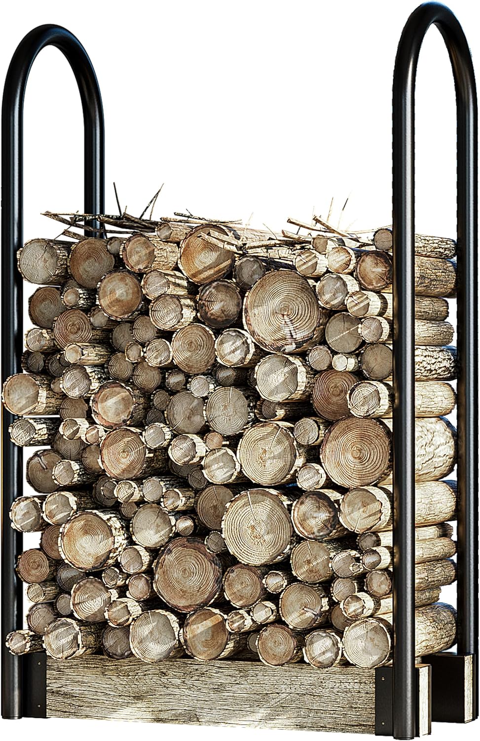 Fire Beauty Adjustable Firewood Rack, Indoor Outdoor Log Holder(Adjustable)