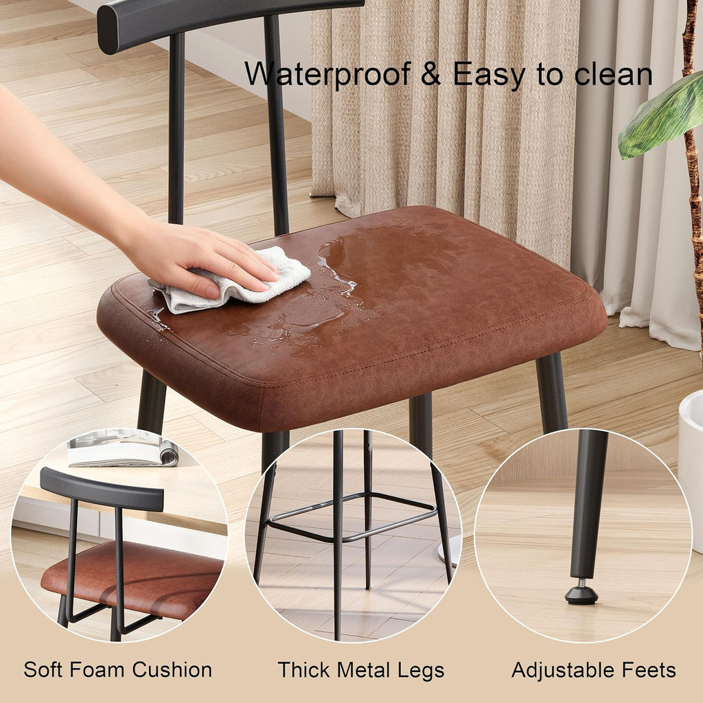 tall bar stool set 2, bar chair,counter height showing dimensions