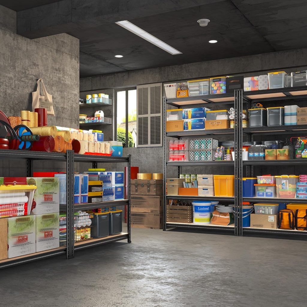 REIBII 2400LBS Garage Shelving,36" Wx16" Dx72" H Shelves for Basement