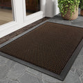 Front Door-Mat Outside Entrance 24"x36" Doormat Non Slip Dirt Trapper Brown