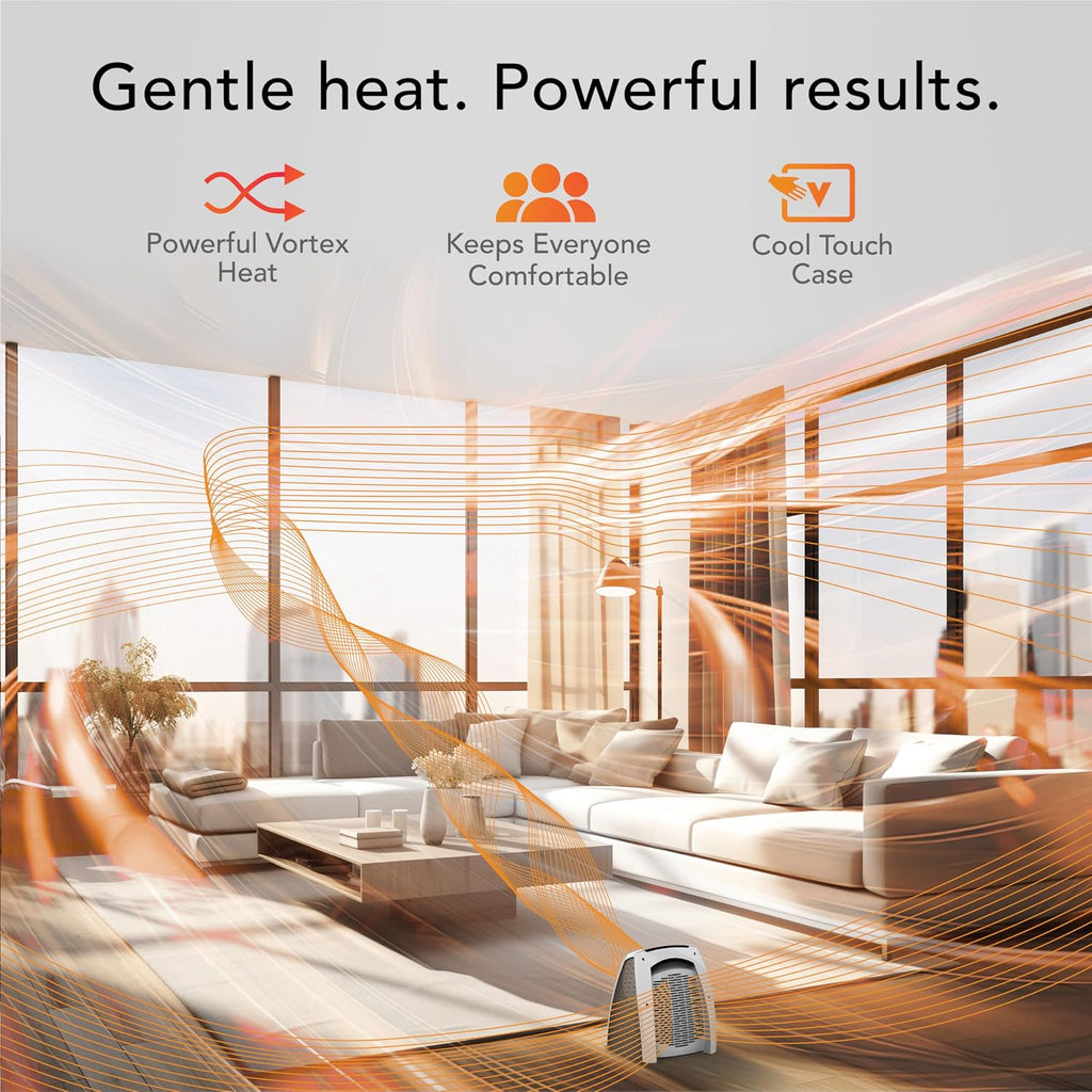 Vornado AVH10 (2025) Space Heater, Fan Only Mode, Auto Climate, White
