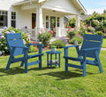 KINGYES Modern Adirondack Chair, Slateless Design, Navy