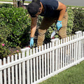 Zippity Roger Rabbit Garden Fence, White Vinyl DIY No Dig Kit