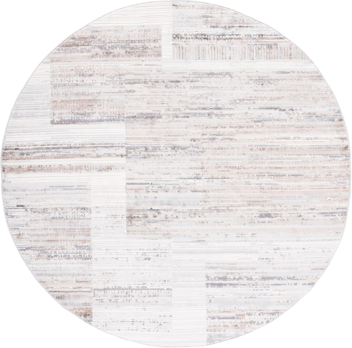 safavieh shivan collection area rug - 6'7" round, close-up detail