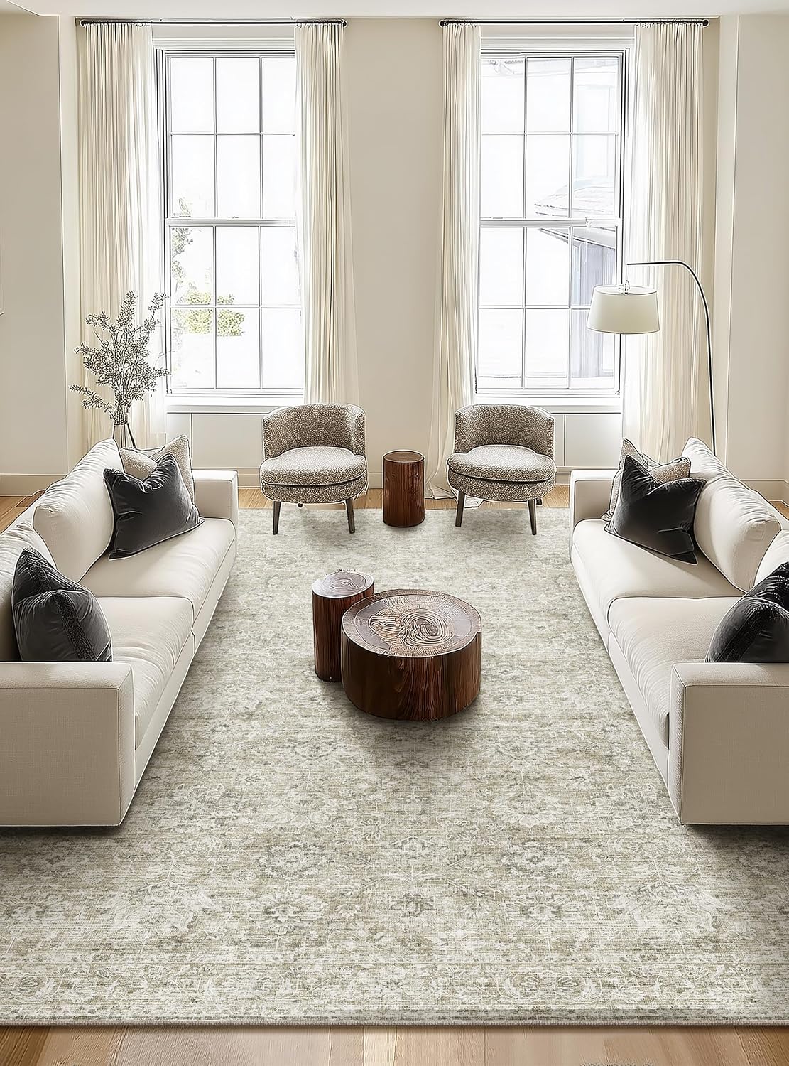 Machine Washable Rugs for Living Room: 10x14 Area Rugs for Bedroom