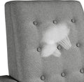 Yaheetech Fabric Recliner Chair Tufted Upholstered Single Sofa Gray