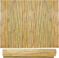 Bamboo Fencing Roll 6 ft High x 8 ft Long x 0.75 in D, Natural Bamboo Privacy Fence, Divider Decorative Fence for Patio, Balcony, Garden, Border Pool