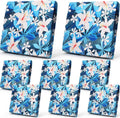 Tingjoo 8 Pcs Christmas Patio Cushion Covers, White Floral