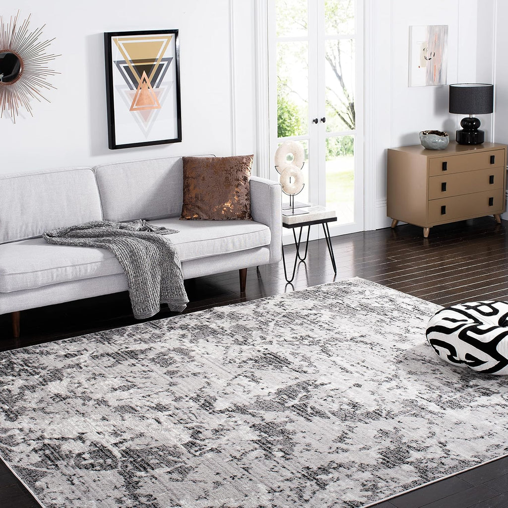 safavieh skyler collection 10' x 14' charcoal/ivory sky186l shown in use