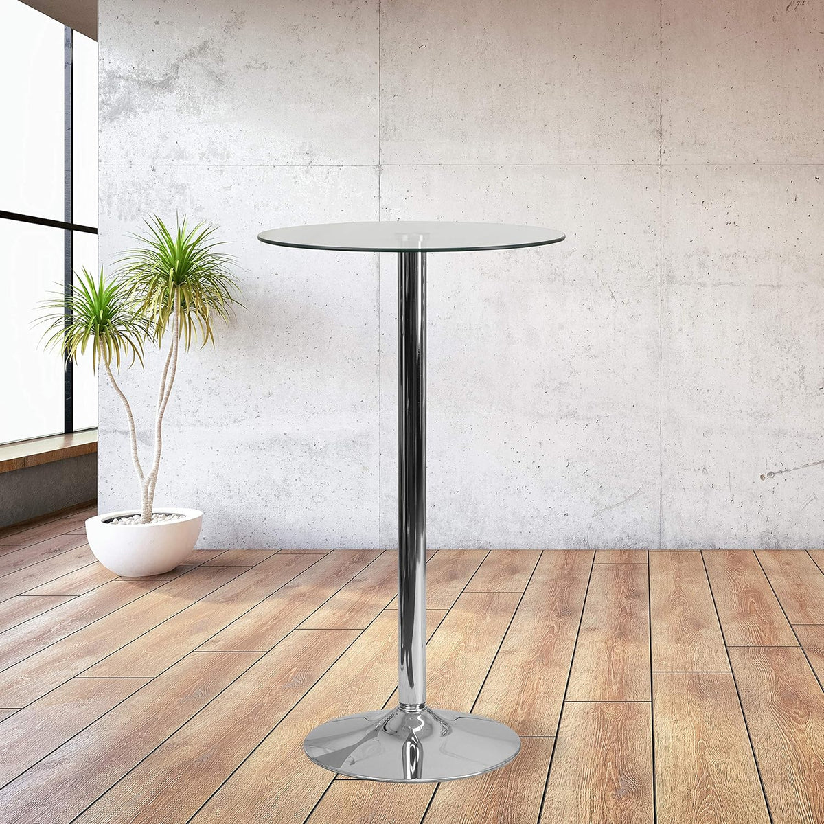 Flash Furniture 23.5 in Glass Round Table