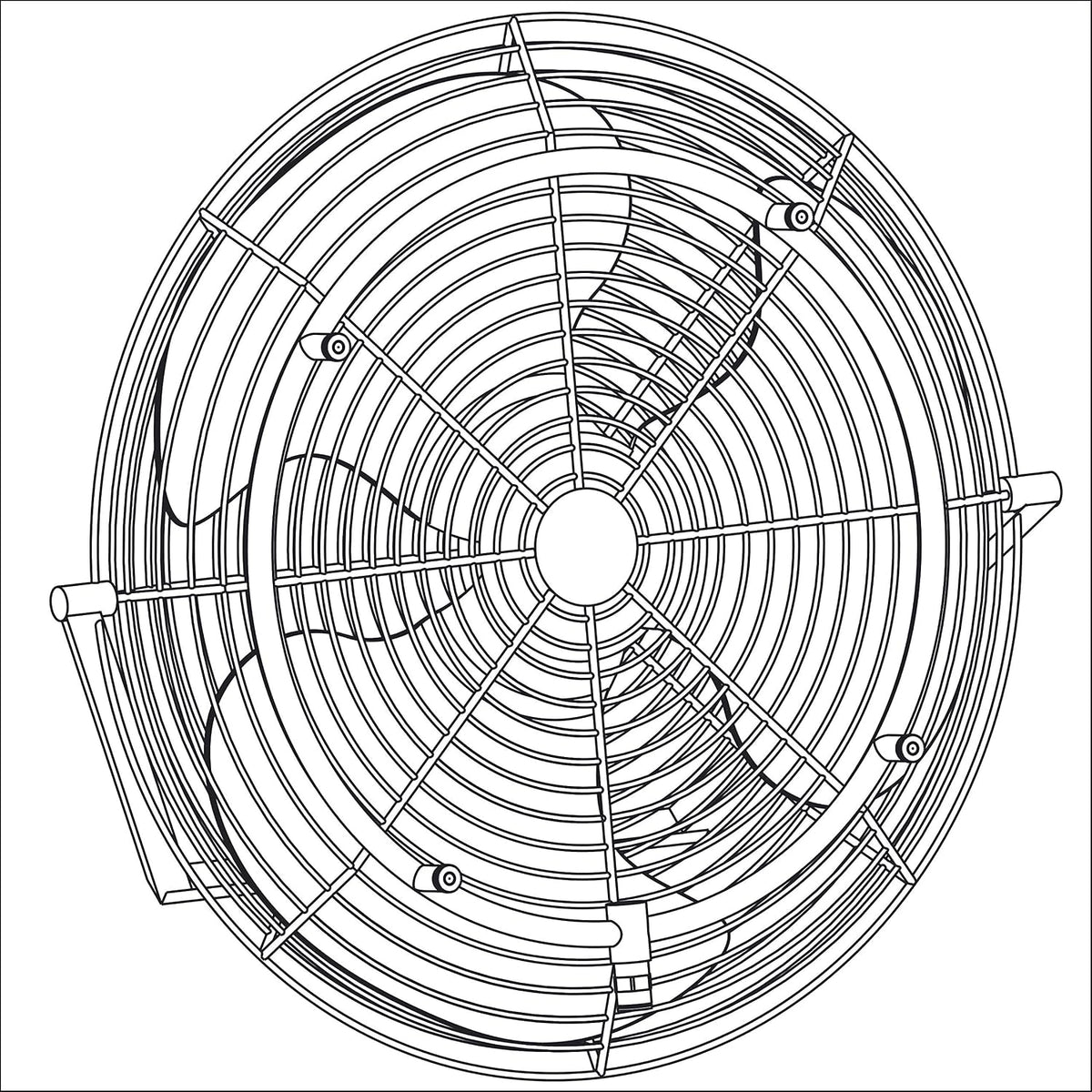 Misting Fan Systems (Stainless Steel Ring - 6 Nozzles Ring)