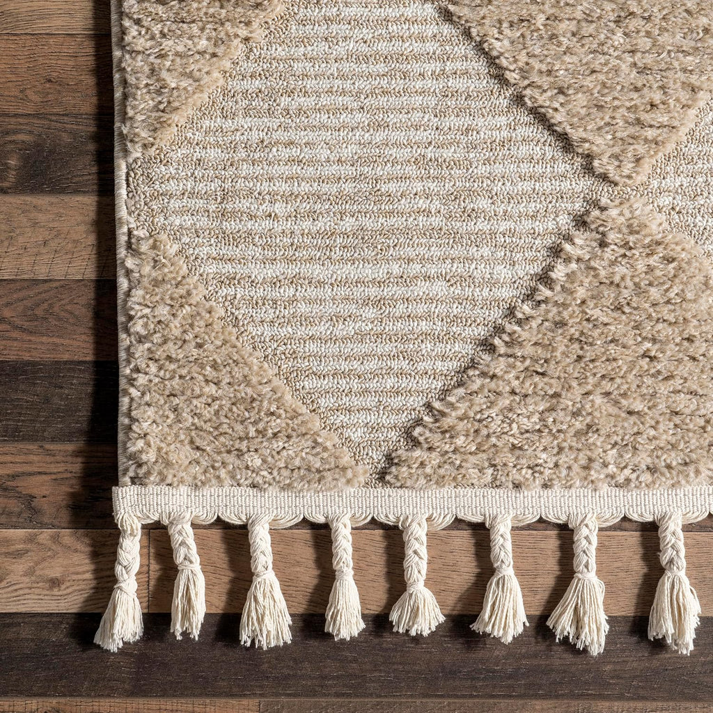 nuLOOM Marissa Beige Checkered Power Loomed Area Rug, 12' x 15'