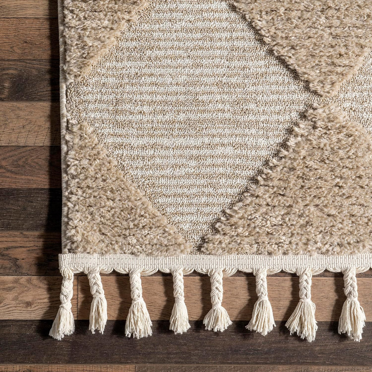 nuLOOM Marissa Beige Checkered Power Loomed Area Rug, 12' x 15'
