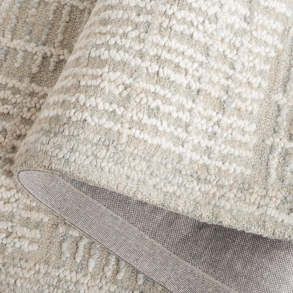 SAFAVIEH Area Rug 8x10 - Abstract Collection - Large - Grey & Ivory, Handmade Wool, Ideal for Living Room, Bedroom, Office, Dining Space (ABT275F)