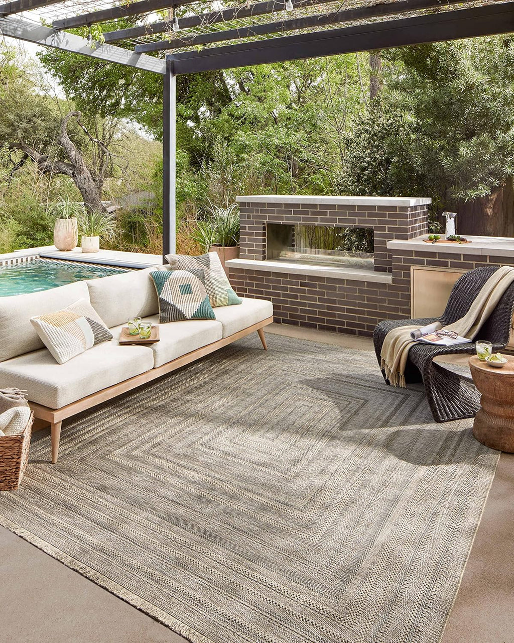 Loloi Dawn Natural 5'-1" x 7'-7" Area Rug