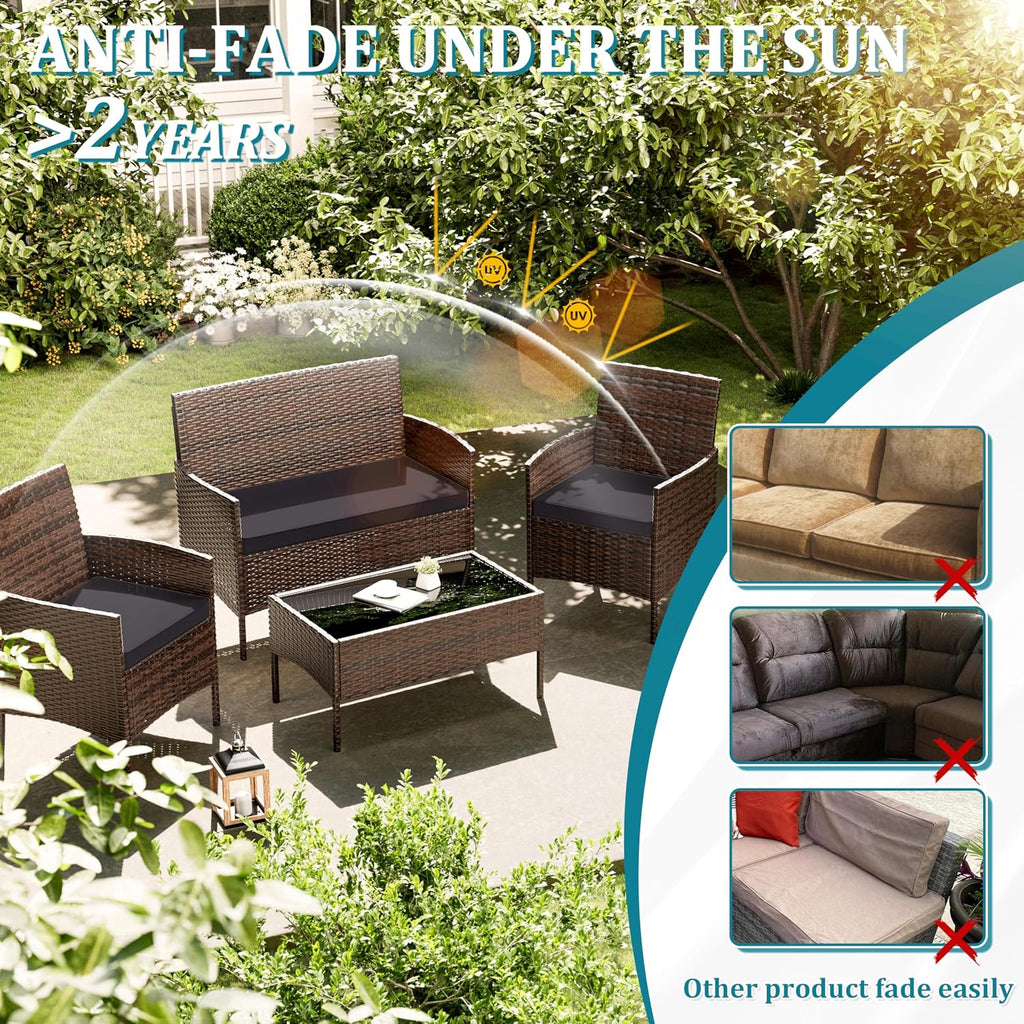 3 Pack Outdoor Patio Cushions Replacement Covers Waterproof