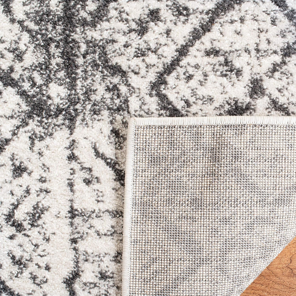 SAFAVIEH Adirondack Collection X-Large Area Rug - 11' x 15', Silver & Black, Moroccan Boho Distressed Design, Non-Shedding & Easy Care, Ideal for High Traffic Areas in Living Room, Bedroom (ADR111H)