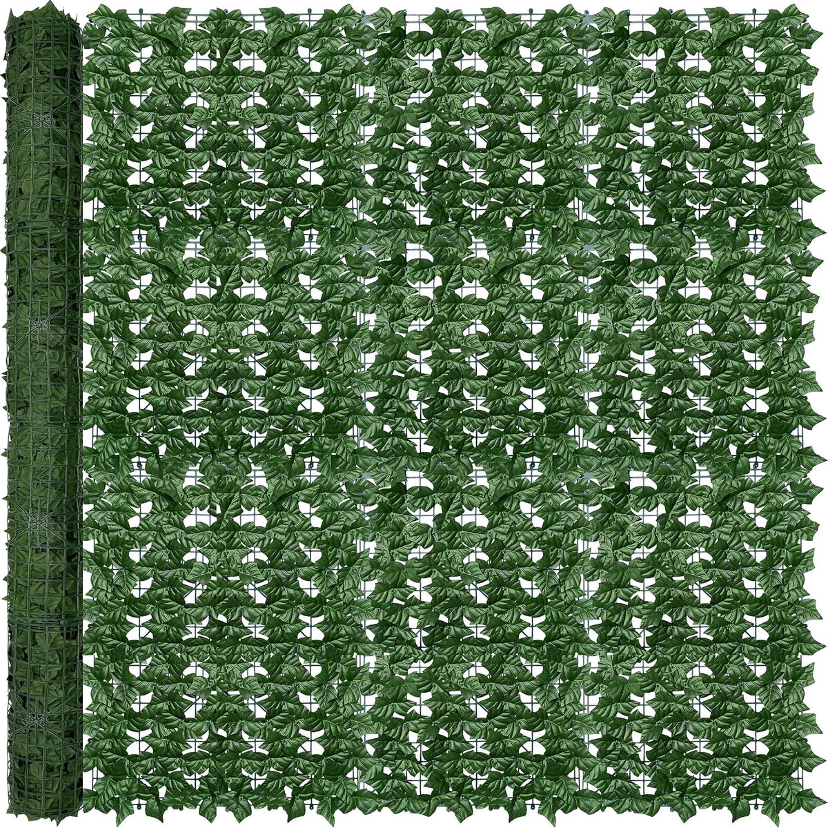 Artificial Ivy Privacy Fence Wall Screen: 72 x144 in UV-Anti Faux Greenery Backdrop Ivy Vine Leaf Hedges Fence Panels for Patio, Balcony, Garden, Backyard Indoor Outdoor Green Wall Decor