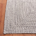 SAFAVIEH Braided Indoor/Outdoor Accent Rug 3x5, Grey & Ivory BRA201F